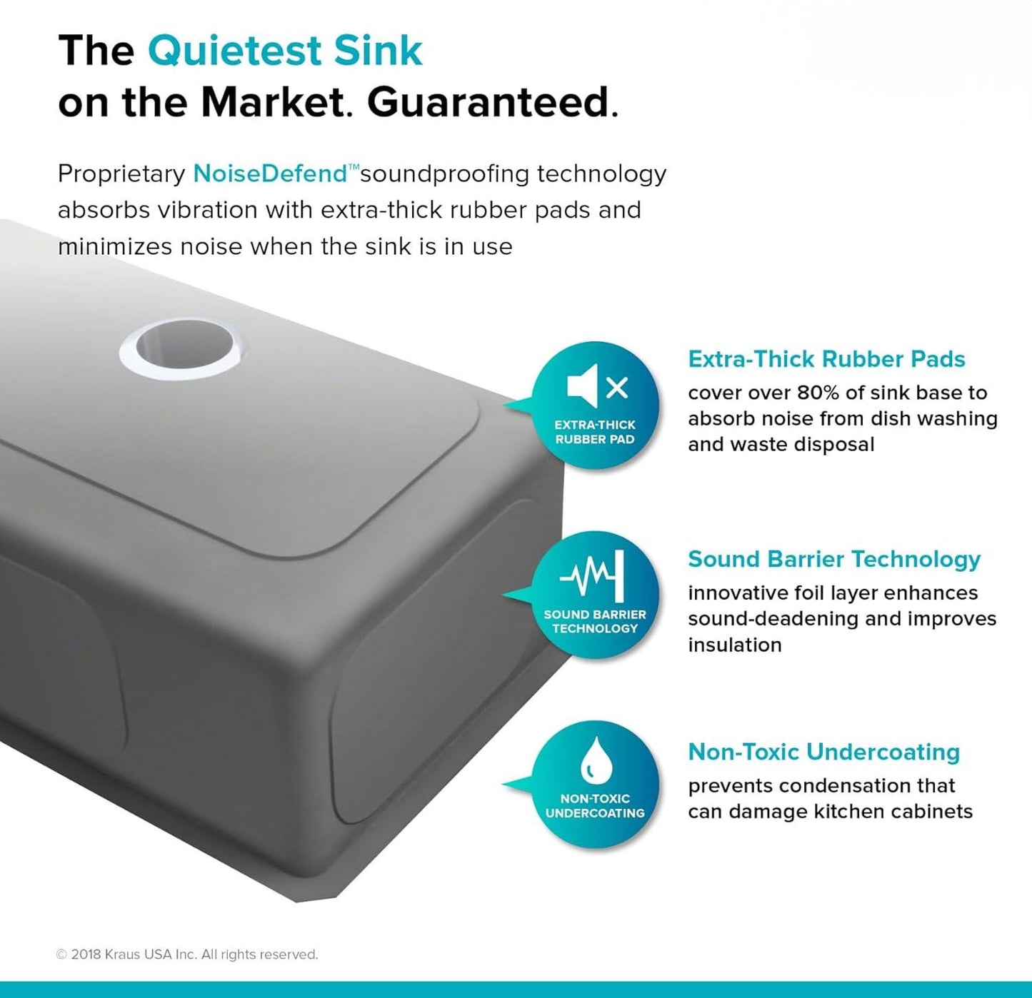 Paredi KHU102-33 Standart Pro 33 -inch Undermount 50/50 Double Bowl 16 Gauge Stainless Steel Kitchen Sink