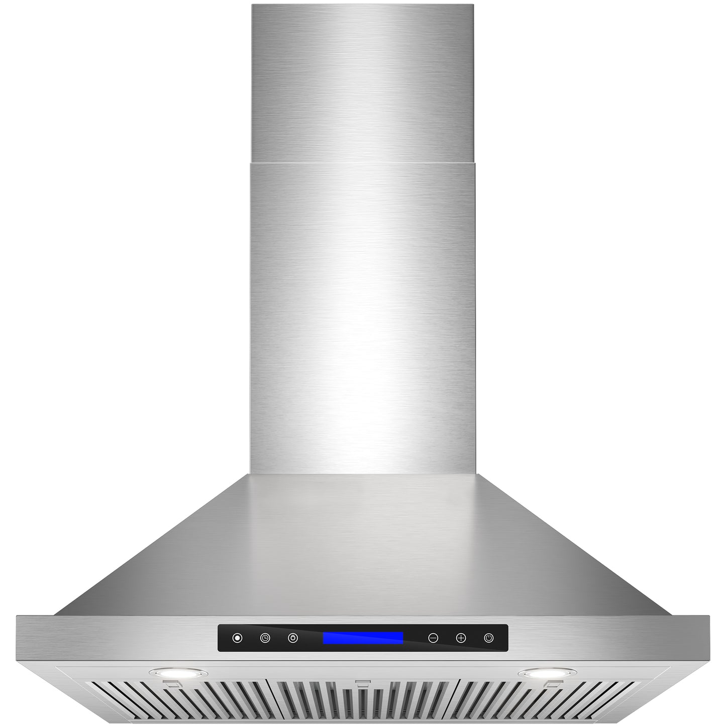900 CFM Convertible Wall Mount Range Hood with Remote,Touch Control LCD,Long-term Warranty in Stainless Steel
