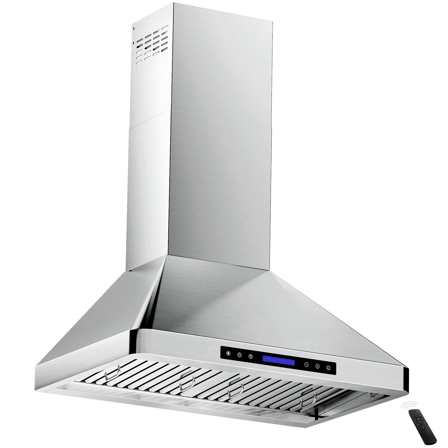 900 CFM Convertible Wall Mount Range Hood with Remote,Touch Control LCD,Long-term Warranty in Stainless Steel