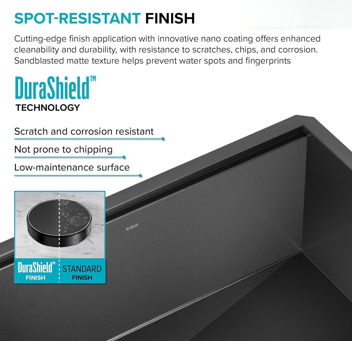 Paredi KWU110-32/PGM  Workstation Undermount 16 Gauge Black Stainless Steel Single Bowl Kitchen Sink in PVD Gunmetal Finish with Accessories