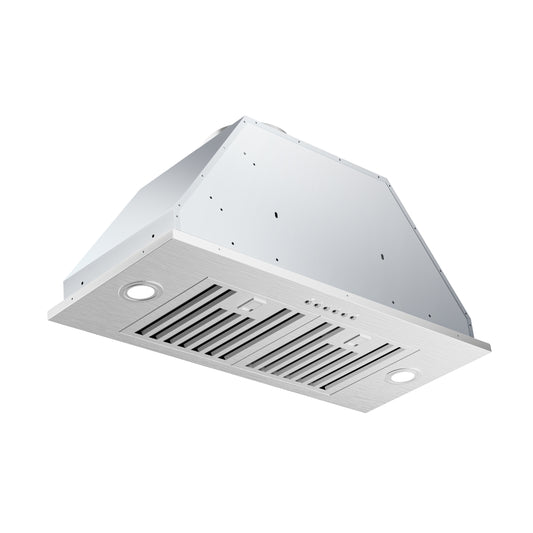 900 CFM Convertible Insert Range Hood with 4-Speed Control,Low Noise,Long-term Warranty,Lights in Stainless Steel